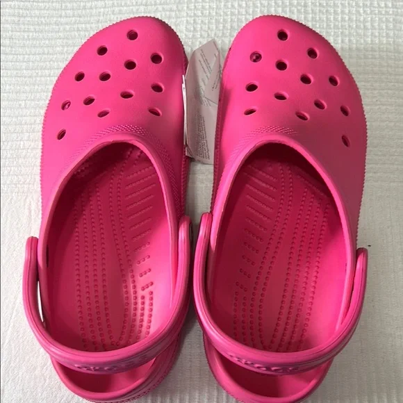 Crocs Woman’s  Pink Clogs Size 11 NWT - Picture 3 of 3